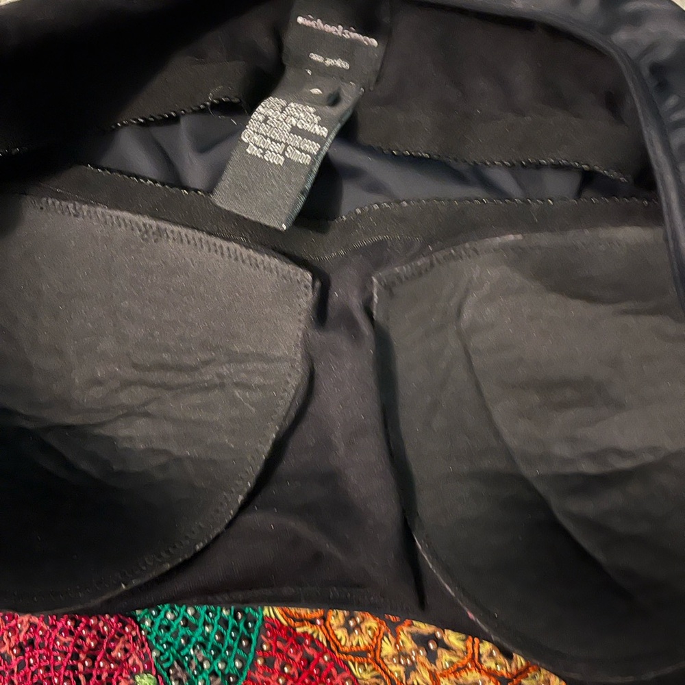 BLACK BATHING SUIT WITH COLORFUL EMBROIDERED FRUIT - Picture 7 of 7